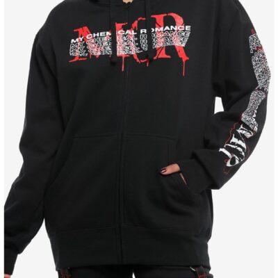 My Chemical Romance Shatter Drip Logo Girls Hoodie