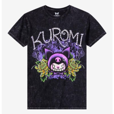 Kuromi Tattoo Art Mineral Boyfriend Fit Girls T-Shirt