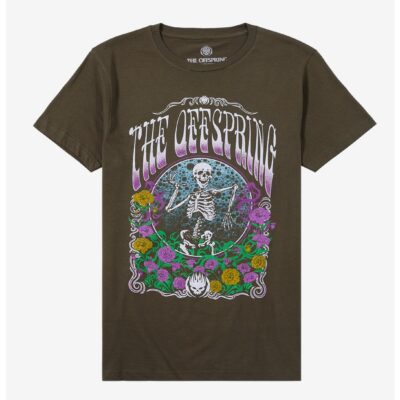 The Offspring Skeleton Rose Boyfriend Fit Girls T-Shirt