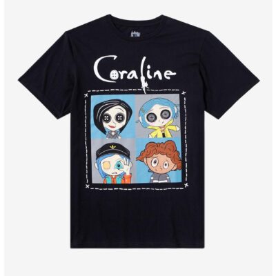 Coraline X Spooksieboo Grid T-Shirt