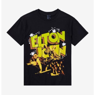 Elton John Cartoon Letters T-Shirt