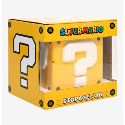 Super Mario Question Block Ceramic Storage Jar