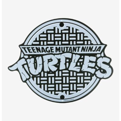 Teenage Mutant Ninja Turtles Sewer Cover Tin Wall Art