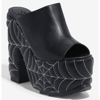 YRU Dream Spiderweb Platform Heels