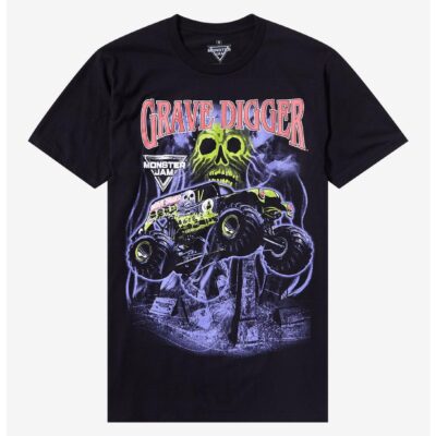 Monster Jam Grave Digger Skull T-Shirt