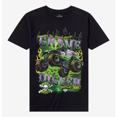 Monster Jam Grave Digger Keep Shovel Sharp T-Shirt