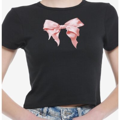 Pink Bow Girls Baby T-Shirt