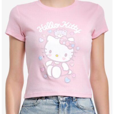 Hello Kitty Bear & Hearts Girls Baby Tee