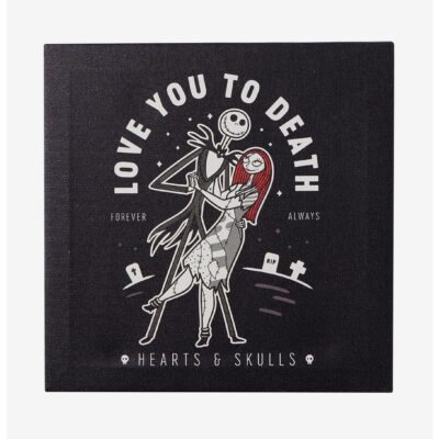 The Nightmare Before Christmas Jack & Sally Love You To Death Canvas Wall Art