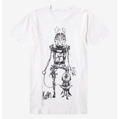 Korn Robot Man Boyfriend Fit Girls T-Shirt