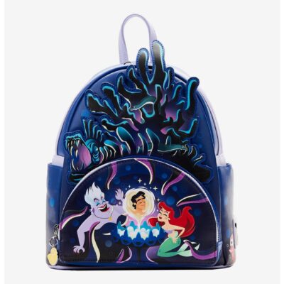 Loungefly Disney The Little Mermaid Ursula’s Lair Glow-In-The-Dark Mini Backpack