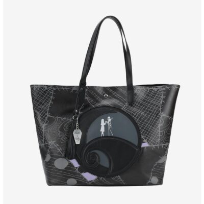 The Nightmare Before Christmas Jack & Sally Spiral Hill Tote Bag