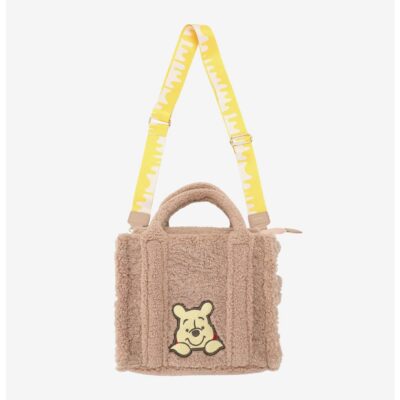 Disney Winnie The Pooh Brown Sherpa Tote Bag