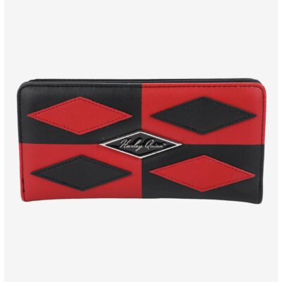 DC Comics Harley Quinn Diamond Pattern Wallet