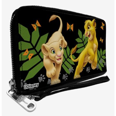 Disney The Lion King Young Simba & Nala Playing Zip Around Wallet