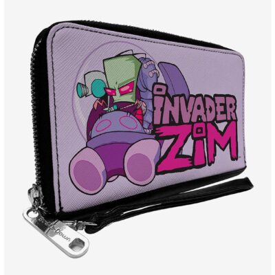 Invader Zim and GIR Voot Cruiser and Title Logo Zip Around Wallet