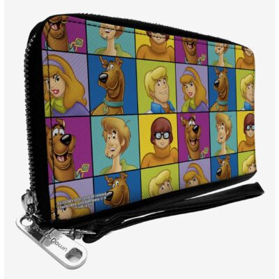 Scooby-Doo! 5-Character Face Blocks Zip Around Wallet